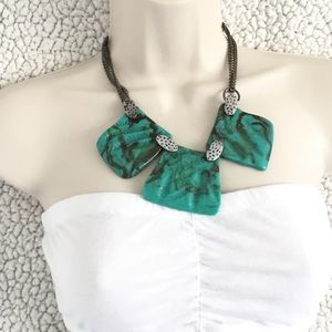 Boho Turquoise Stone  Necklace